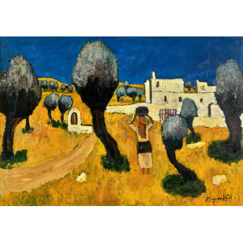 GEORGES BORGEAUD : Paysage de Gr�ce (DOBIASCHOFSKY AUKTIONEN AG)