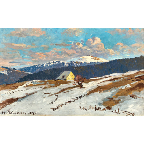 HERMANN DISCHLER : 'Blick von der Halde gegen Feldberg' (DOBIASCHOFSKY AUKTIONEN AG)