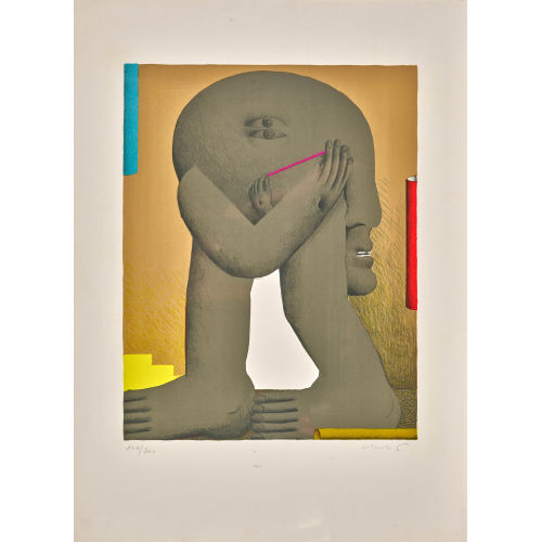HORST ANTES : 'Graue Figur' (DOBIASCHOFSKY AUKTIONEN AG)