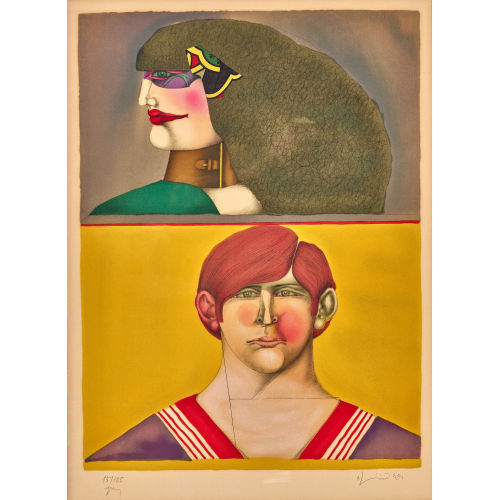 RICHARD LINDNER : 'Front and Profil' (DOBIASCHOFSKY AUKTIONEN AG)