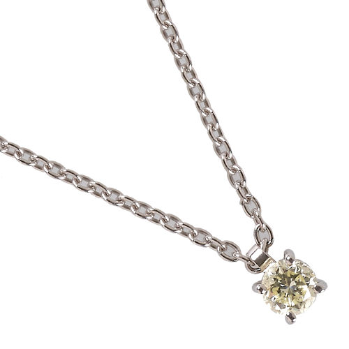 BRILLANT-ANH�NGER MIT KETTE : (DOBIASCHOFSKY AUKTIONEN AG)
