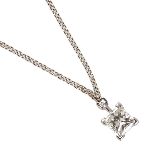 DIAMANT-ANH�NGER MIT KETTE : Bucherer, Luzern, und Friedrich Binder, M�nsheim (DOBIASCHOFSKY AUKTIONEN AG)