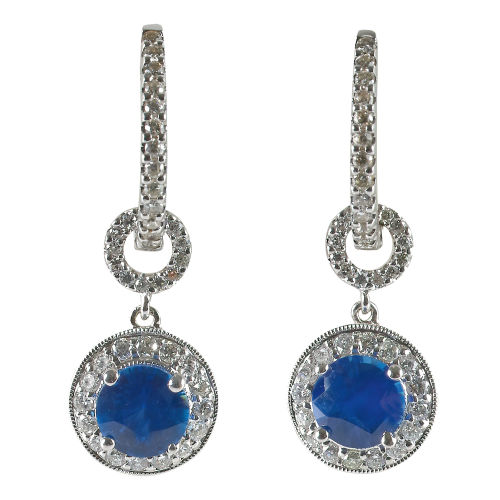 SAPHIR-BRILLANT-OHRH�NGER : (DOBIASCHOFSKY AUKTIONEN AG)