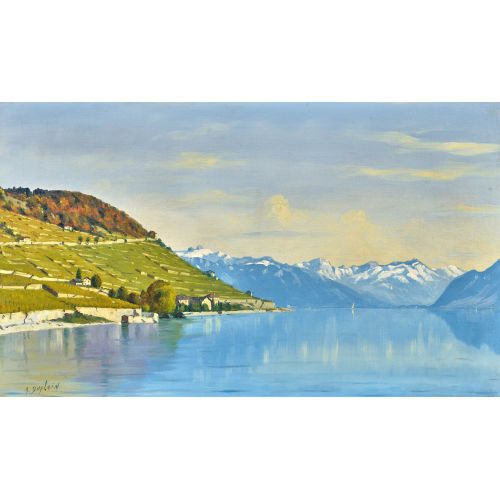 ALBERT DUPLAIN : Vue de Lavaux (DOBIASCHOFSKY AUKTIONEN AG)