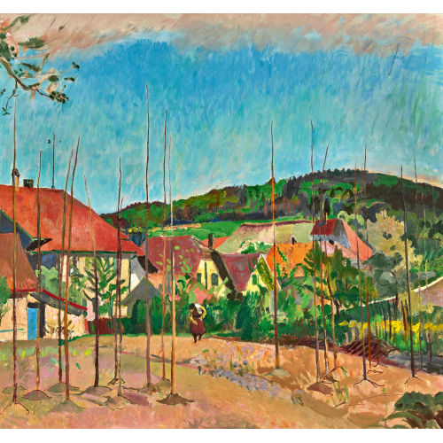 CUNO AMIET : Der Garten auf der Oschwand im Fr�hling (DOBIASCHOFSKY AUKTIONEN AG)