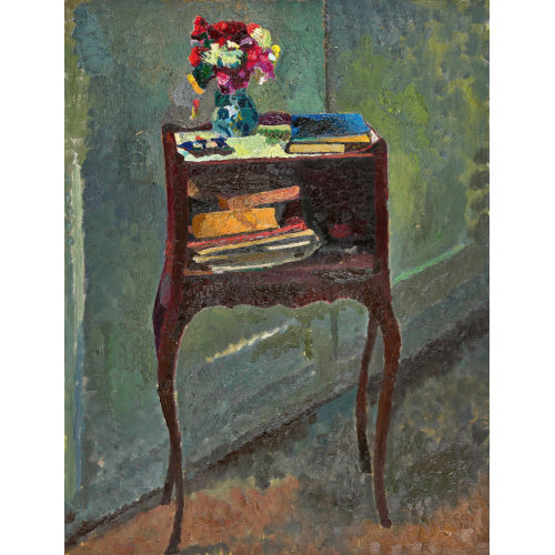 CUNO AMIET : 'B�chertischchen' (DOBIASCHOFSKY AUKTIONEN AG)