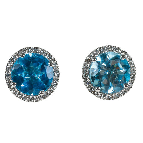 TOPAS-DIAMANT-OHRSTECKER : (DOBIASCHOFSKY AUKTIONEN AG)