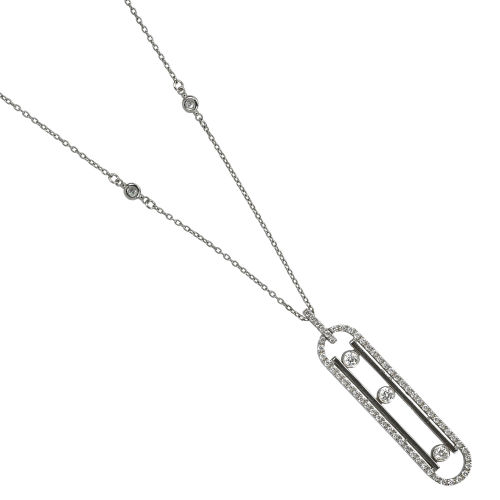 DIAMANT-ANH�NGER MIT KETTE : (DOBIASCHOFSKY AUKTIONEN AG)