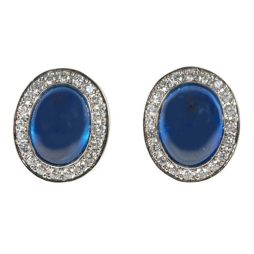 SAPHIR-DIAMANT-OHRSTECKER : (DOBIASCHOFSKY AUKTIONEN AG)