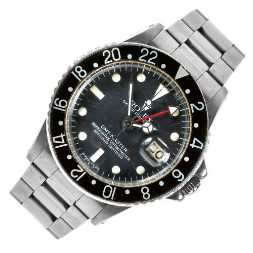 ROLEX : Herrenarmbanduhr 'Oyster Perpetual, Date, GMT-Master I' (DOBIASCHOFSKY AUKTIONEN AG)