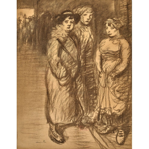 TH�OPHILE-ALEXANDRE STEINLEN : 'Trois midinettes' (DOBIASCHOFSKY AUKTIONEN AG)