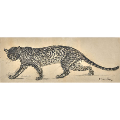 TH�OPHILE-ALEXANDRE STEINLEN : Wildkatze (DOBIASCHOFSKY AUKTIONEN AG)
