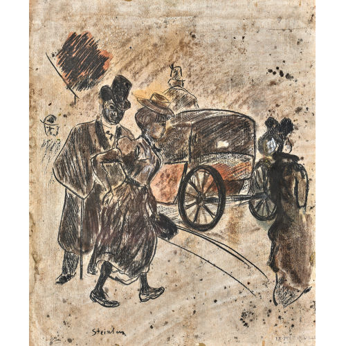 TH�OPHILE-ALEXANDRE STEINLEN : Kutschenfahrt (DOBIASCHOFSKY AUKTIONEN AG)