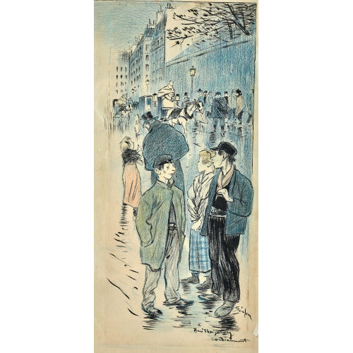 TH�OPHILE-ALEXANDRE STEINLEN : 'Les gamins des rues' (DOBIASCHOFSKY AUKTIONEN AG)