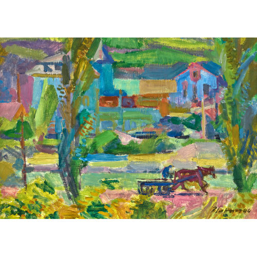 HERMANN PLATTNER : 'Paysage valaisan' (DOBIASCHOFSKY AUKTIONEN AG)