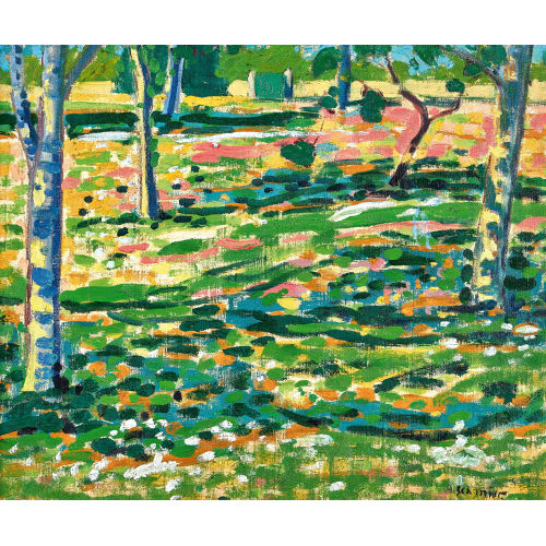 ALBERT SCHMIDT : Paysage aux arbres (DOBIASCHOFSKY AUKTIONEN AG)