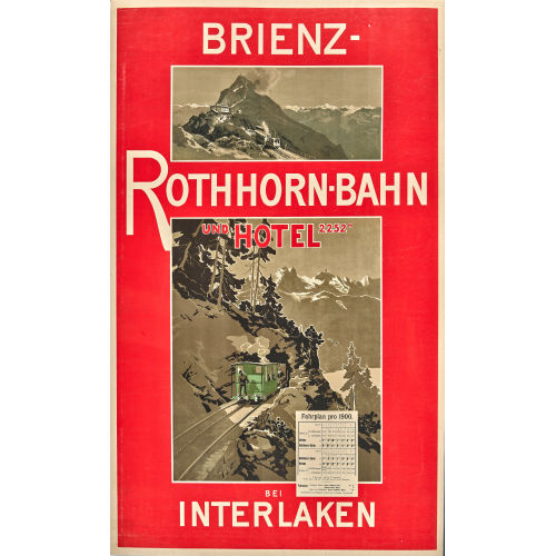 ANONYM : 'Brienz-Rothorn-Bahn bei Interlaken' (DOBIASCHOFSKY AUKTIONEN AG)
