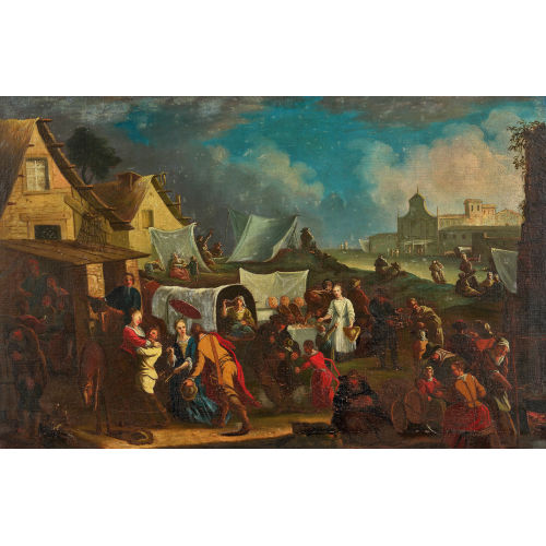 GIOVANNI MICHELE GRANERI : Scena di mercato (DOBIASCHOFSKY AUKTIONEN AG)