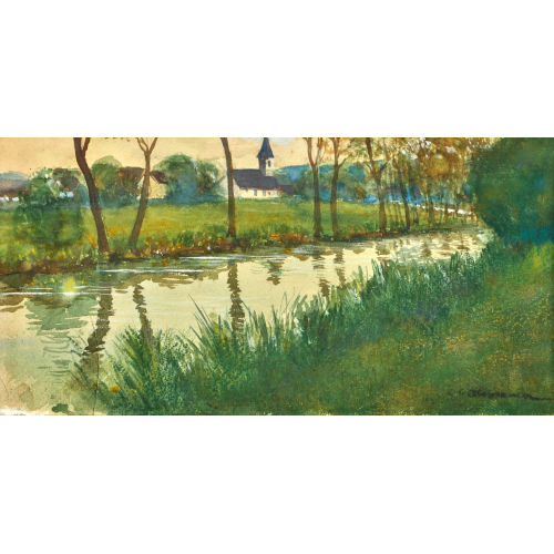 CHARLES-CLOS OLSOMMER : La rivi�re (DOBIASCHOFSKY AUKTIONEN AG)