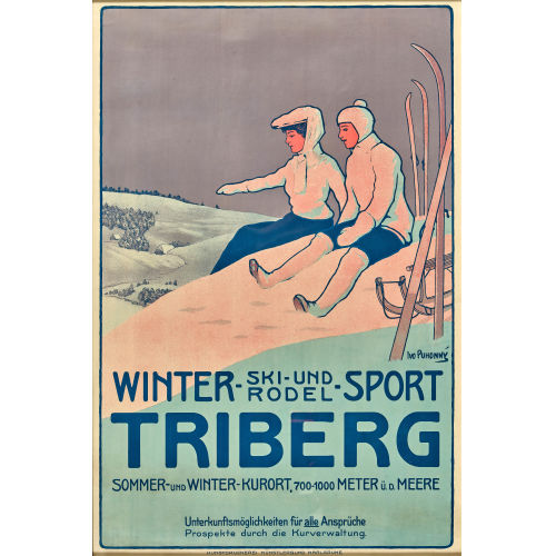 YVO PUHONNY : 'Winter-Sport Triberg' (DOBIASCHOFSKY AUKTIONEN AG)