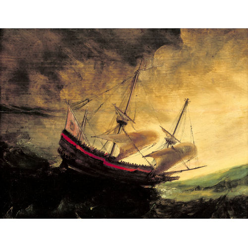 ANDRIES VAN EERTVELT : Segelschiff auf st�rmischer See (DOBIASCHOFSKY AUKTIONEN AG)