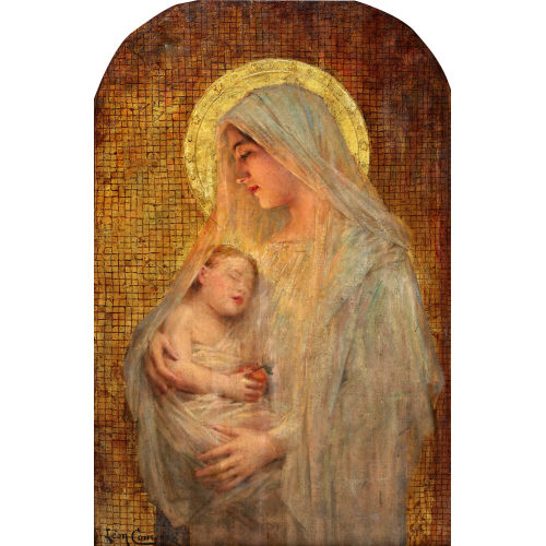 L�ON FRAN�OIS COMERRE : Vierge � l'Enfant (DOBIASCHOFSKY AUKTIONEN AG)