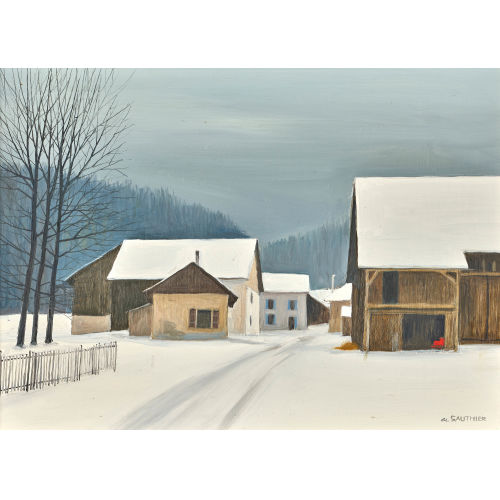 CLAUDE SAUTHIER : L'hiver (DOBIASCHOFSKY AUKTIONEN AG)