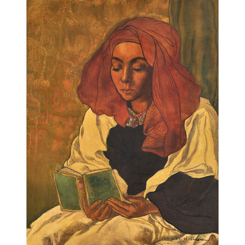 CHARLES-CLOS OLSOMMER : La liseuse (DOBIASCHOFSKY AUKTIONEN AG)