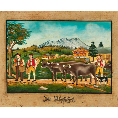 19. JH. SCHWEIZ : 'Die Alpfahrt' (DOBIASCHOFSKY AUKTIONEN AG)