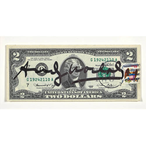 ANDY WARHOL : 1-Dollar-Note (DOBIASCHOFSKY AUKTIONEN AG)