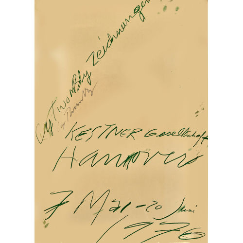 CY (EIGTL. TWOMBLY TWOMBLY : 'Cy Twombly Zeichnungen Kestner Gesellschaft Hannover 1976' (DOBIASCHOFSKY AUKTIONEN AG)