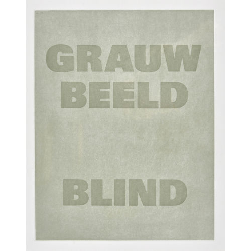 REMY ZAUGG : 'Grauw Beeld Blind' (DOBIASCHOFSKY AUKTIONEN AG)
