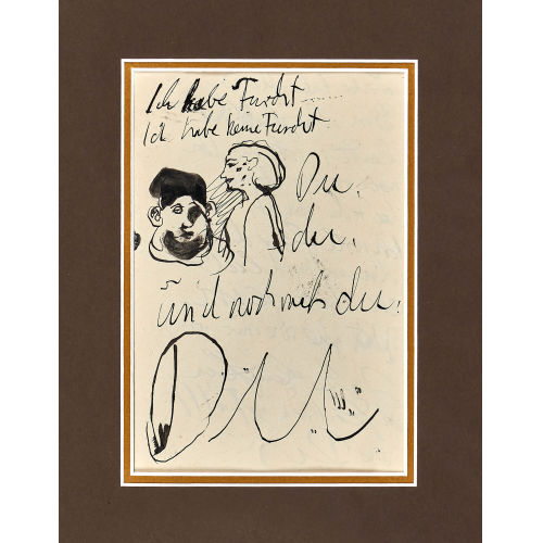 A.R. (EIGTL. WINKLER PENCK : 'Ich habe Furcht...' (DOBIASCHOFSKY AUKTIONEN AG)