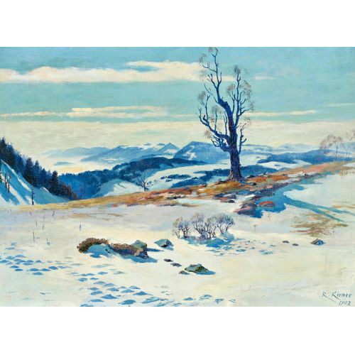 ROBERT KIENER : Winterlandschaft (DOBIASCHOFSKY AUKTIONEN AG)
