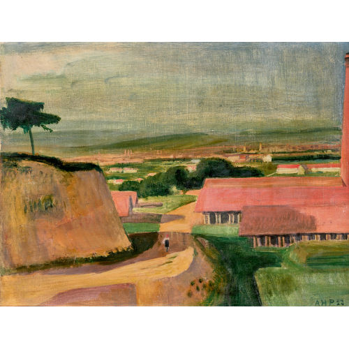 ALFRED HEINRICH PELLEGRINI : 'Blick auf Basel' (DOBIASCHOFSKY AUKTIONEN AG)