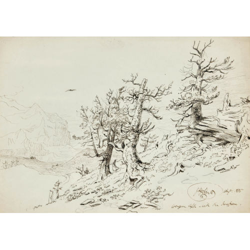 JACOB GEORGE STRUTT : 'Wenger Alp - with the Jungfrau' (DOBIASCHOFSKY AUKTIONEN AG)