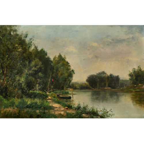 AUGUSTE ISTA : '�le St. Denis pr�s Paris' (DOBIASCHOFSKY AUKTIONEN AG)