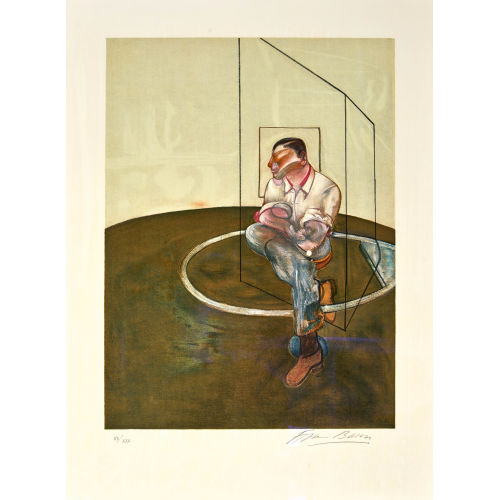 FRANCIS BACON : '�tude pour un portrait de John Edwards' (nach der rechten Tafel des Triptychons 'Three studies for a portrait of John Edwards', 1984) (DOBIASCHOFSKY AUKTIONEN AG)
