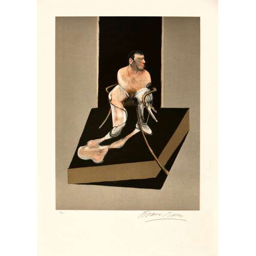 FRANCIS BACON : 'Study for Portrait of John Edwards' (nach der mittleren Tafel des Triptychons 'Tritych', 1986/87) (DOBIASCHOFSKY AUKTIONEN AG)