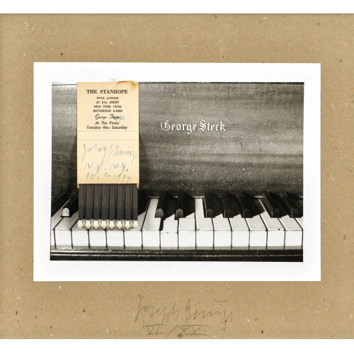 JOSEPH BEUYS : 'Am Klavier Georg Jappe' (DOBIASCHOFSKY AUKTIONEN AG)