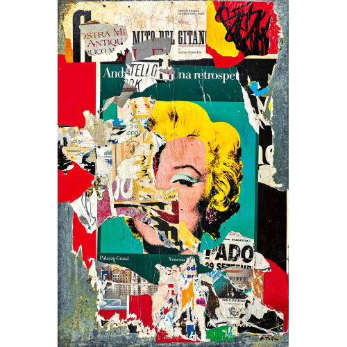 MIMMO ROTELLA : 'La diva nascosta (Marilyn)' (DOBIASCHOFSKY AUKTIONEN AG)