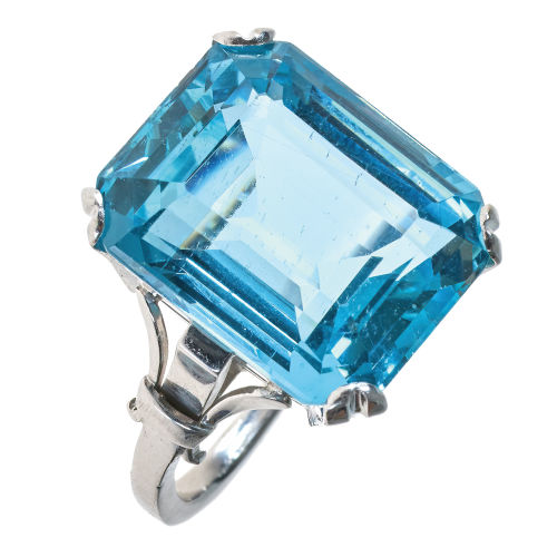 AQUAMARIN-RING : (DOBIASCHOFSKY AUKTIONEN AG)