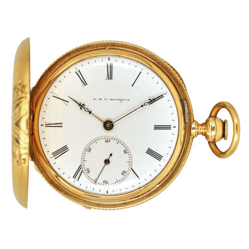 TASCHENUHR : Savonette, A. & U. Bourquin, Bienne (DOBIASCHOFSKY AUKTIONEN AG)
