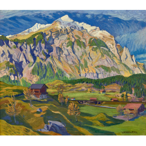 WALDEMAR THEOPHIL FINK : 'Sp�therbsttag bei Kandersteg' (DOBIASCHOFSKY AUKTIONEN AG)