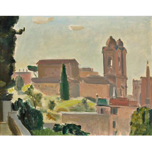MAURICE BARRAUD : 'La Trinit� des Monts. Rome' (DOBIASCHOFSKY AUKTIONEN AG)