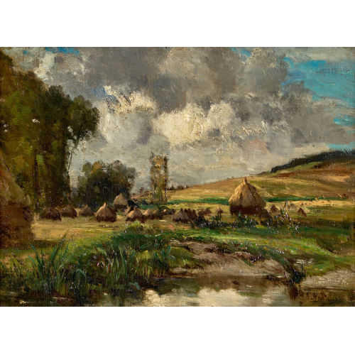 LOUIS FRAN�OIS VICTOR WATELIN : Heuschober (DOBIASCHOFSKY AUKTIONEN AG)