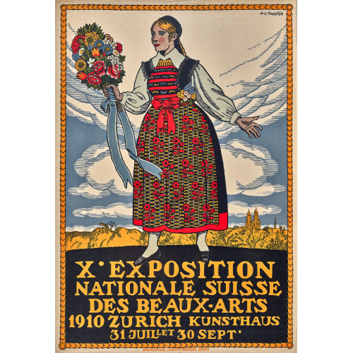 HENRI-CLAUDIUS FORESTIER : 'X. Exposition Nationale Suisse 1910' (DOBIASCHOFSKY AUKTIONEN AG)