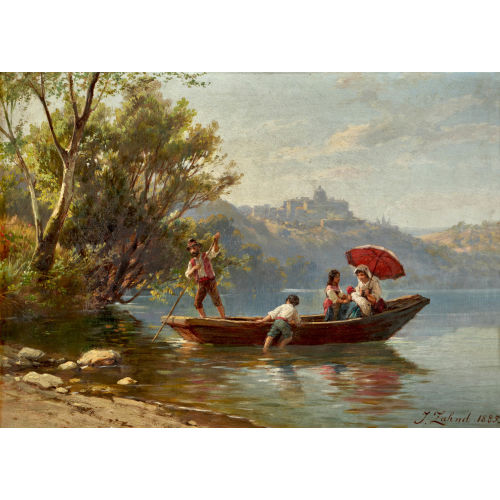 JOHANN ZAHND : 'Lago d'Albano (Latium)' (DOBIASCHOFSKY AUKTIONEN AG)
