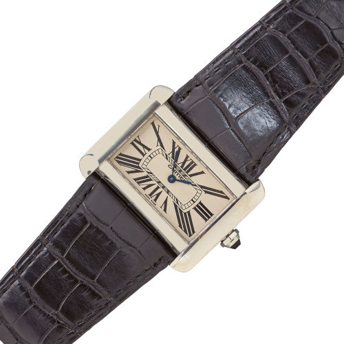CARTIER : Armbanduhr 'Tank Divan' (DOBIASCHOFSKY AUKTIONEN AG)