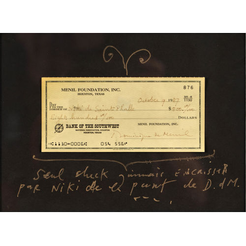 JEAN TINGUELY : Autograf (DOBIASCHOFSKY AUKTIONEN AG)